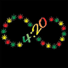 420 Infinity Pot Leaves Men's T- Shirt