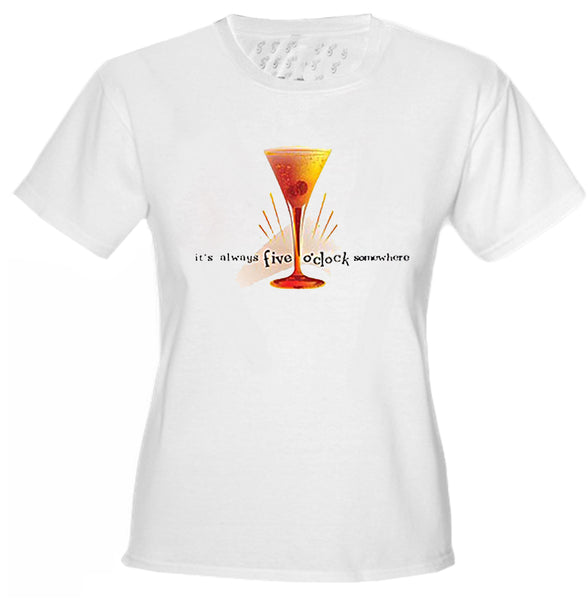 5 O'clock Somewhere Cosmopolitan Girls T-Shirt –