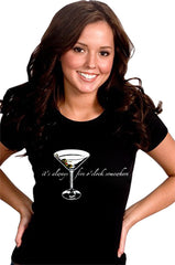 5 O'clock Somewhere Martini Girls T-Shirt