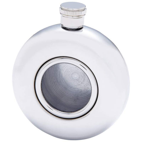 5oz Round Stainless Steel Flask