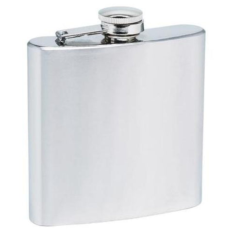 6 oz. Brushed Stainless Steel Hip Flask