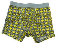 8 Bit Digital Emoticon Boxer Brief (Light Grey)