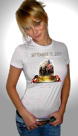 9/11 Never Forget Memorial Girls T-Shirt