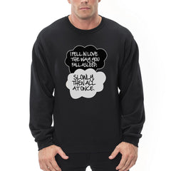"I Fell In Love" John Green Quote from The Fault in Our Stars Crew Neck Sweatshirt