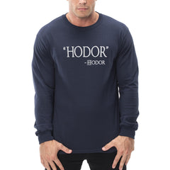 hodor quote mens t-shirt