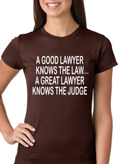 A Good Lawyer Girls T-shirt Brown