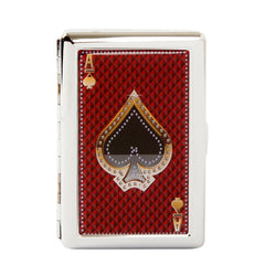 Aces Playing Cards Cigarette Case For Regular Size and 100's