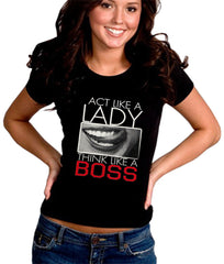 Act Like A Lady Think Like A Boss Girl's T-Shirt