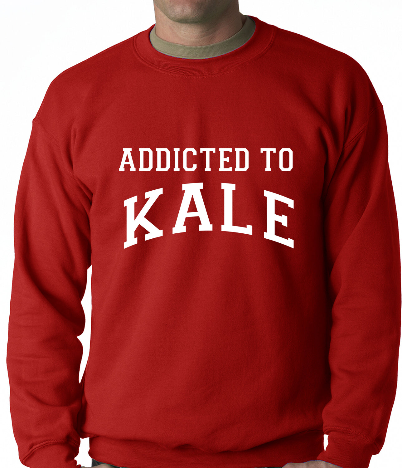 Addicted to Kale Adult Crewneck