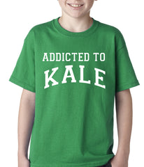 Addicted to Kale Kids T-shirt Kelly Green