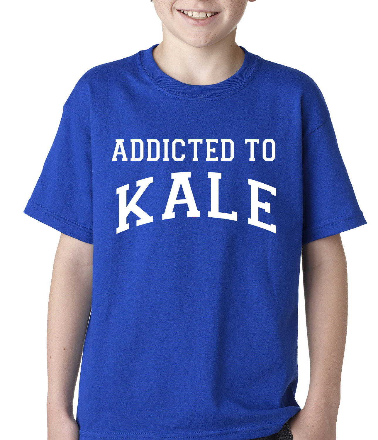 Addicted to Kale Kids T-shirt Royal Blue