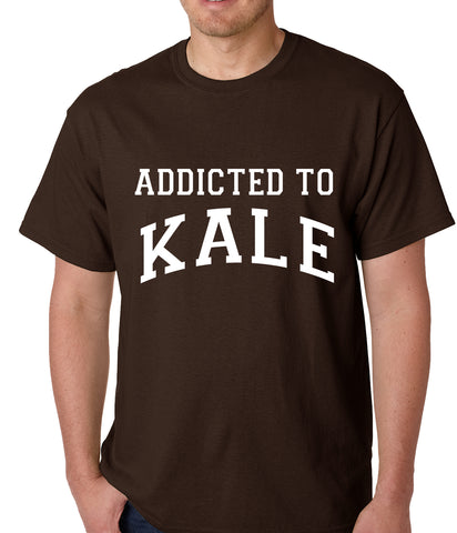 Addicted to Kale Mens T-shirt Brown