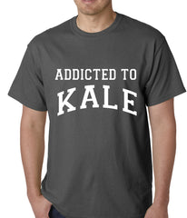 Addicted to Kale Mens T-shirt Charcoal Grey