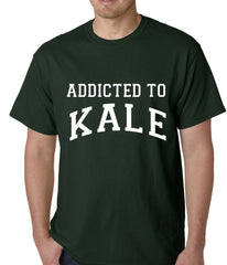 Addicted to Kale Mens T-shirt Forest Green