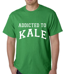 Addicted to Kale Mens T-shirt Kelly Green