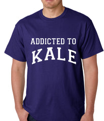 Addicted to Kale Mens T-shirt Purple