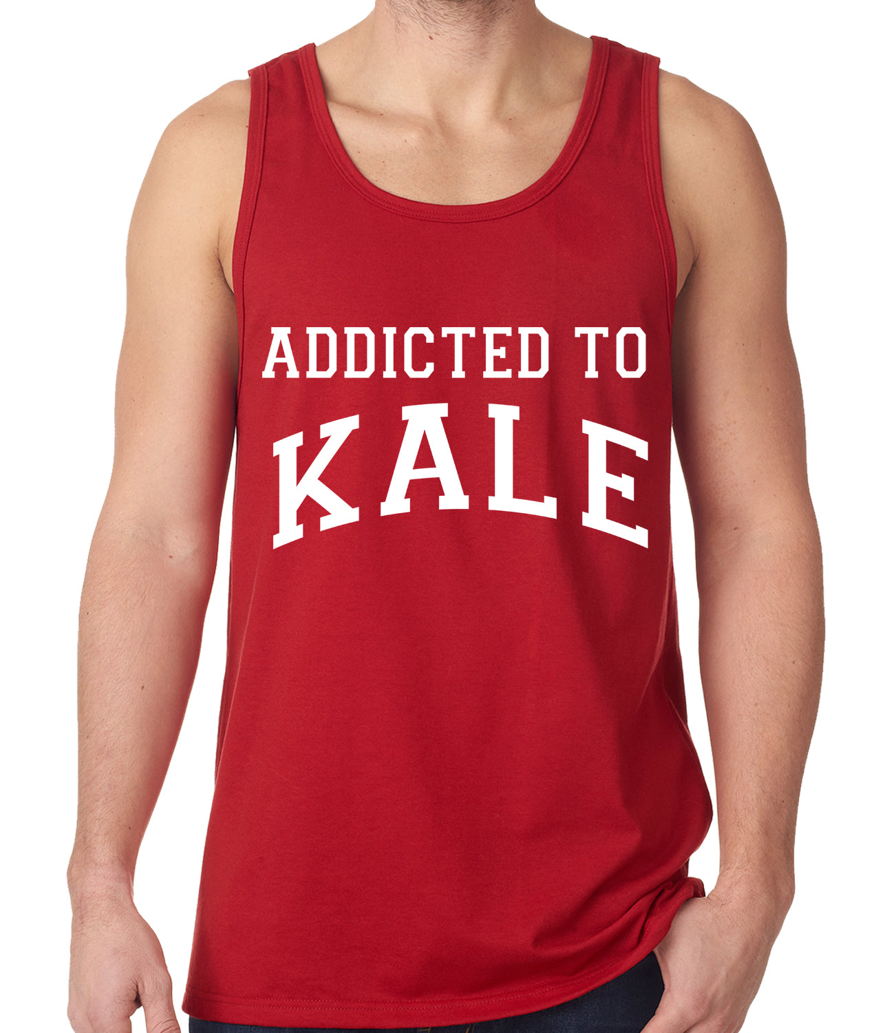 Addicted to Kale Tank Top Red