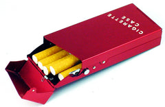 Aerospace Titanium Weightless Cigarette Case Red