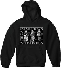 African American Heroes Adult Hoodie