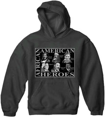 African American Heroes Adult Hoodie