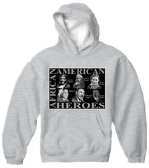 African American Heroes Adult Hoodie