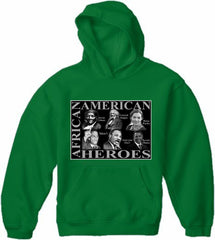 African American Heroes Adult Hoodie