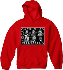 African American Heroes Adult Hoodie