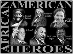 African American Heroes Adult Hoodie
