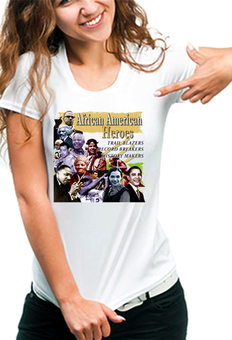 African American Heroes and Record Breakers Girl's T-Shirt 