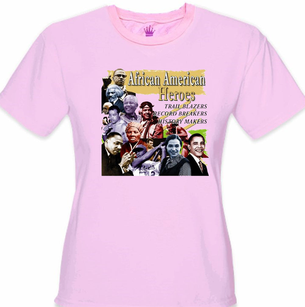 African American Heroes and Record Breakers Girl's T-Shirt