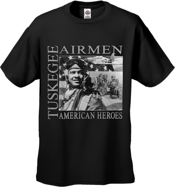 African American Heroes - Tuskegee Airmen Mens T-shirt