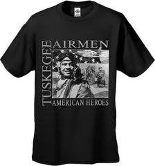 African American Heroes - Tuskegee Airmen Mens T-shirt Burgundy