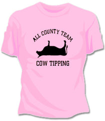 All County Cow Tipping Girls T-Shirt
