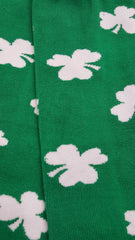 All Over Shamrocks Arm Warmers (Green with White Shamrocks)
