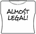 Almost Legal Girls T-Shirt White