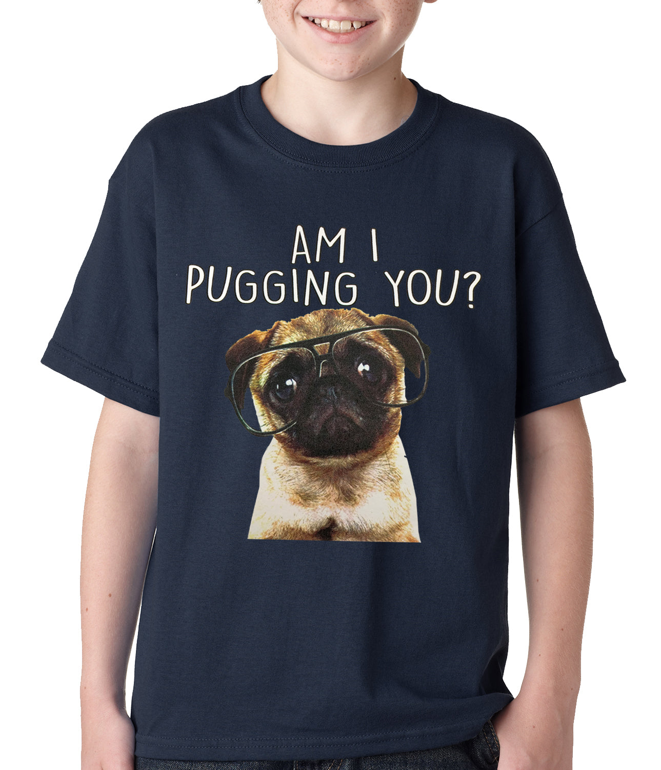 Am I You Funny Pug Kids T-shirt – Bewild