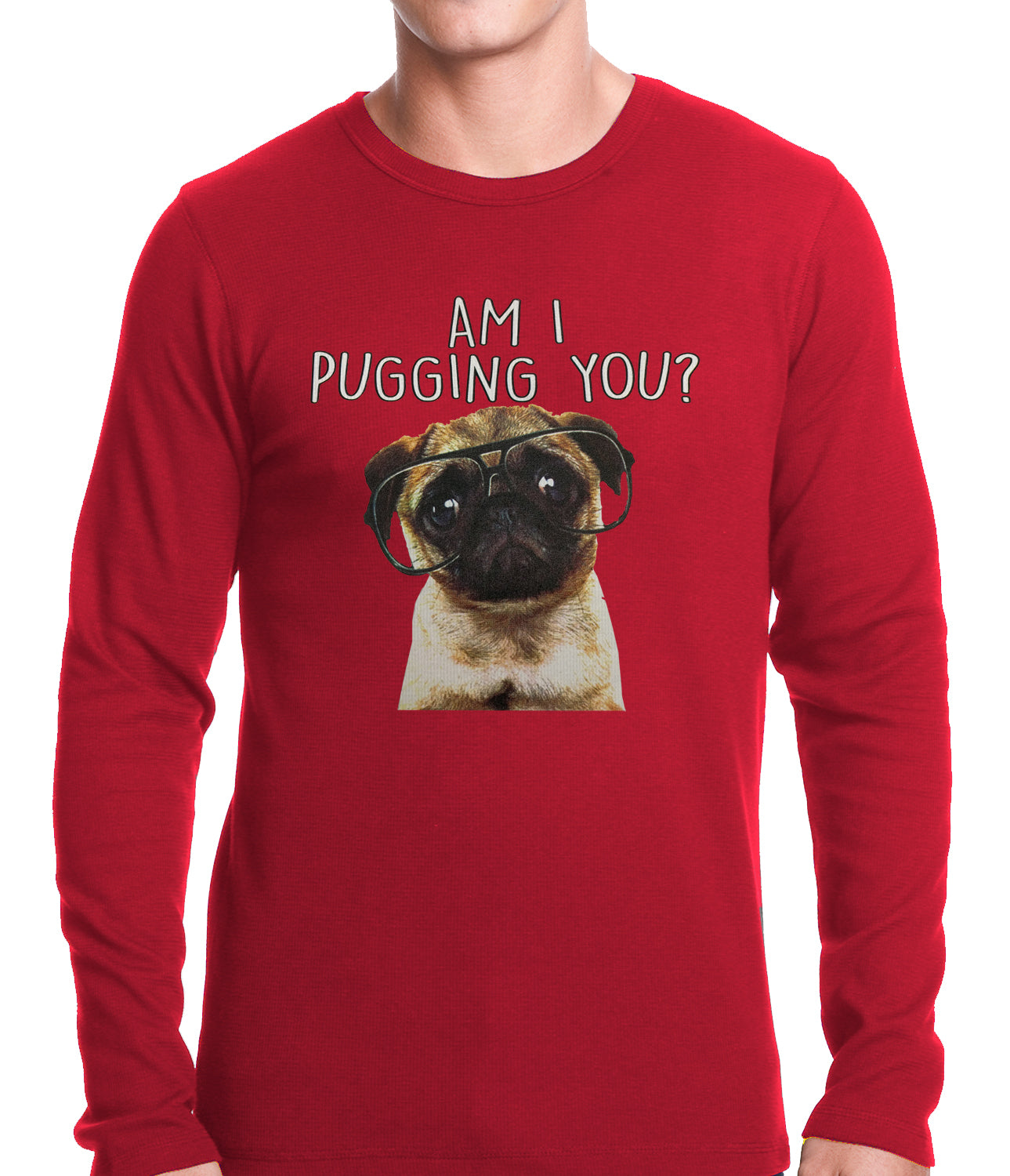 Am I Pugging You Funny Pug Thermal Shirt