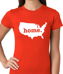 America is Home Girls T-shirt Orange