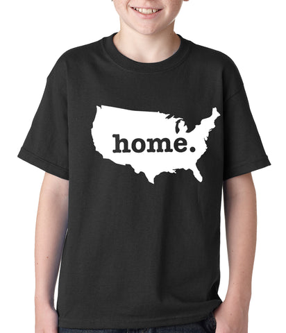 America is Home Kids T-shirt Black