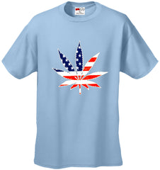 American Flag Pot Leaf Men's T-Shirt