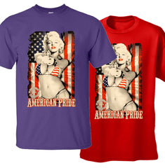 American Pride Sexy Marilyn Monroe Men's T-Shirt