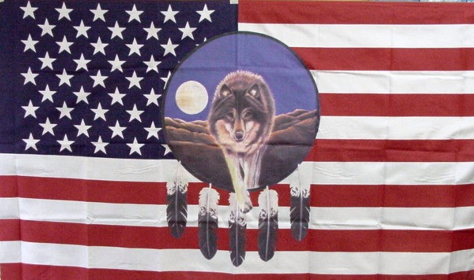 American Wolf Flag