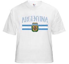 Argentina Vintage Flag International Mens T-Shirt