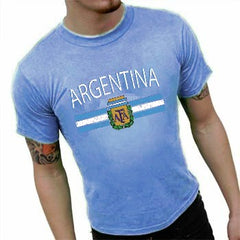 Argentina Vintage Flag International Mens T-Shirt