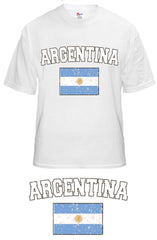 Argentina Vintage Flag International Mens T-Shirt