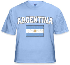 Argentina Vintage Flag International Mens T-Shirt