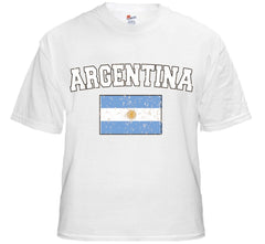 Argentina Vintage Flag International Mens T-Shirt