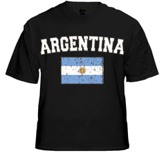 Argentina Vintage Flag International Mens T-Shirt