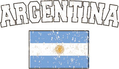 Argentina Vintage Flag International Mens T-Shirt