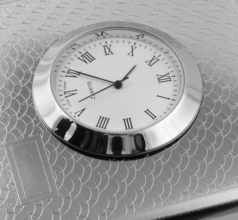 Art Deco Cigarette Case with Built in Clock (For Regular Size Only)
